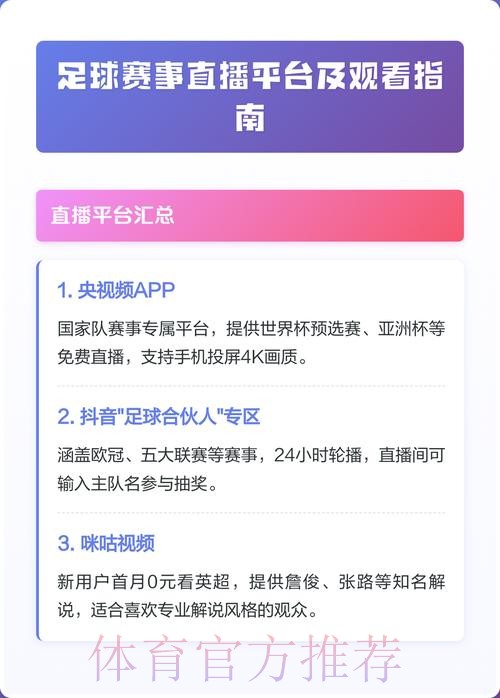 观看世界杯赛事直播的最佳地址大全